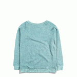 Back Clear Blue Ladies' Light Crewneck Sweater (LCT1)