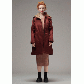 Ladies' Long Coat Sepia - XS *last one* (LWJ-006)