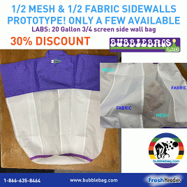 20/32 Gallon 'LABS' Replacement Bags (LBSL1) *Prototype 1/2 mesh, 1/2 fabric sidewalls 30% OFF*