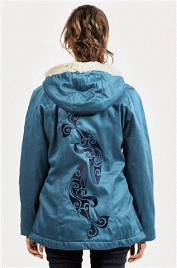 *LAST ONE* Ladies' Classic Hoodlamb Sea Shepherd Ocean Blue XL *LAST ONE* | Divine Wind Design | Raglan sleeve (LCH-S) 